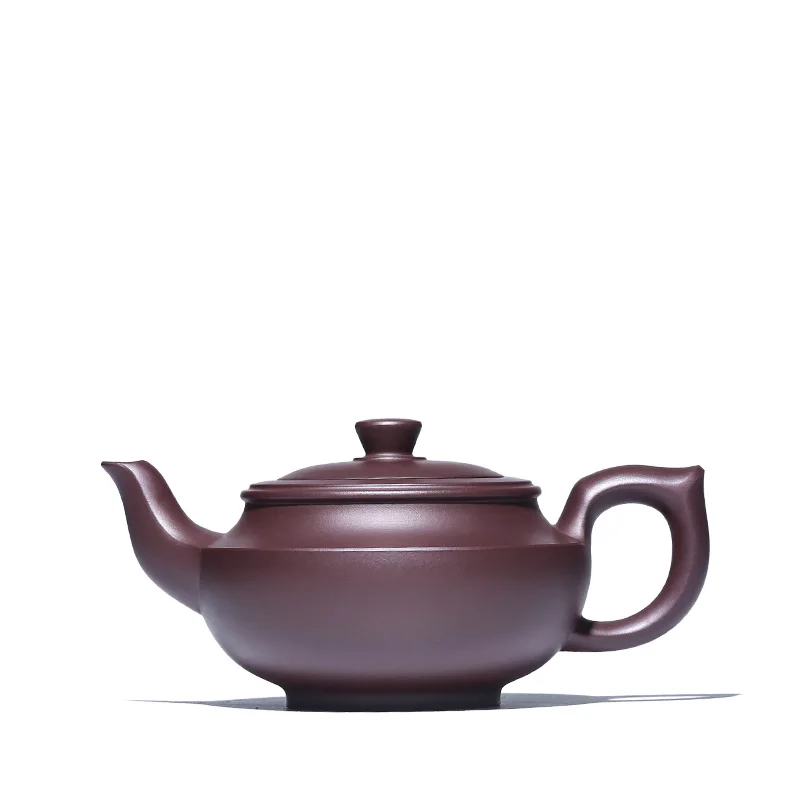 |True masters art yixing recommended pure manual chapter teapot tea wall lettering purple cloud pot of tomato mud line