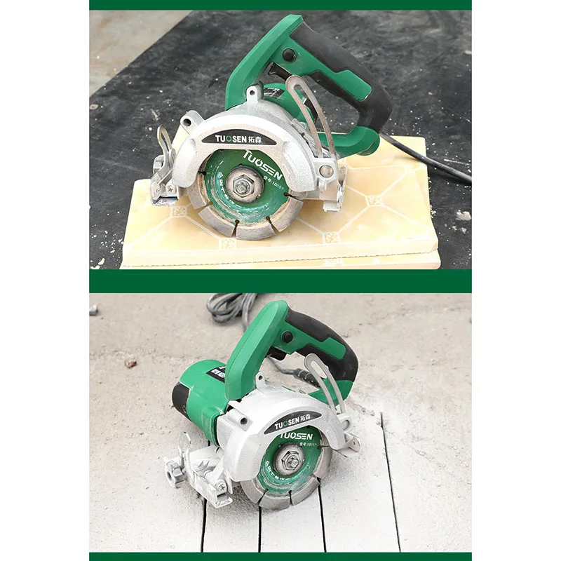 4 inch electric circular saw portable electric slotting marble machine 1400W plug-in high-power wood and stone cutting machine