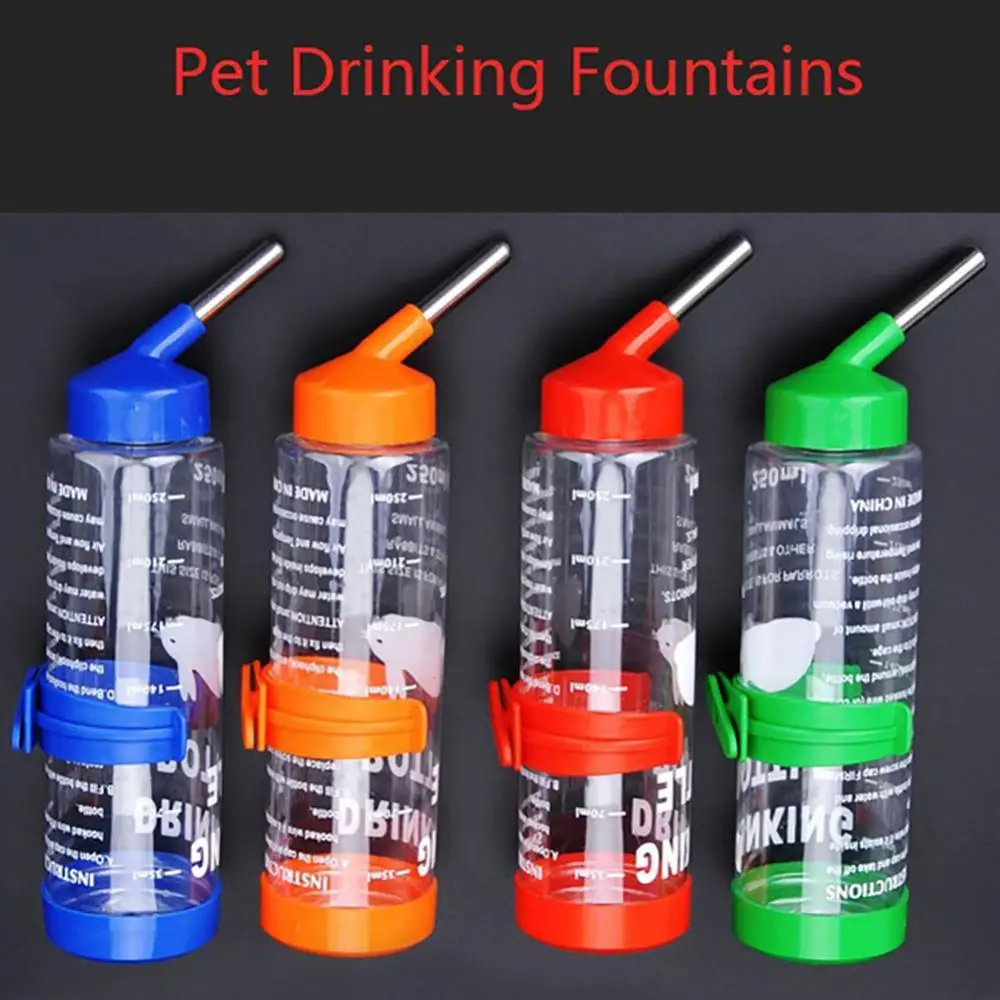 

Cage Hanging 250ML Leak-proof Vacuum Pets Hamster Drinking Water Dispenser Feeder Bottles Drinking Water Mini Animal Supplies