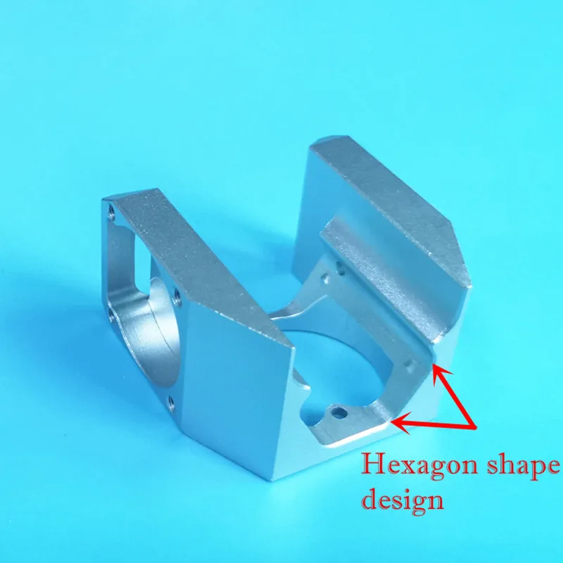 1pc E3D V6S Hexagon Heatsink Bracket Fan Duct Super Cool Used With 3Pcs 3010 Cooling Fan,3D Printer Parts