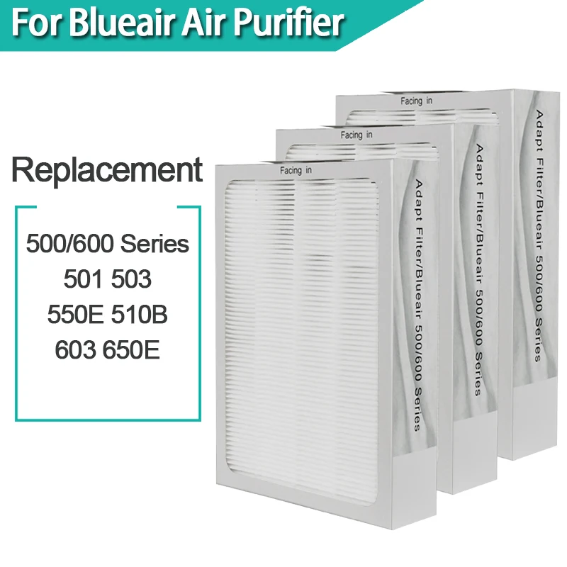 

Air Purifier filter Replacement for Blueair 500/600 Series HEPA and Carbon Filter Fit For 501 503 550E 510B 603 650E