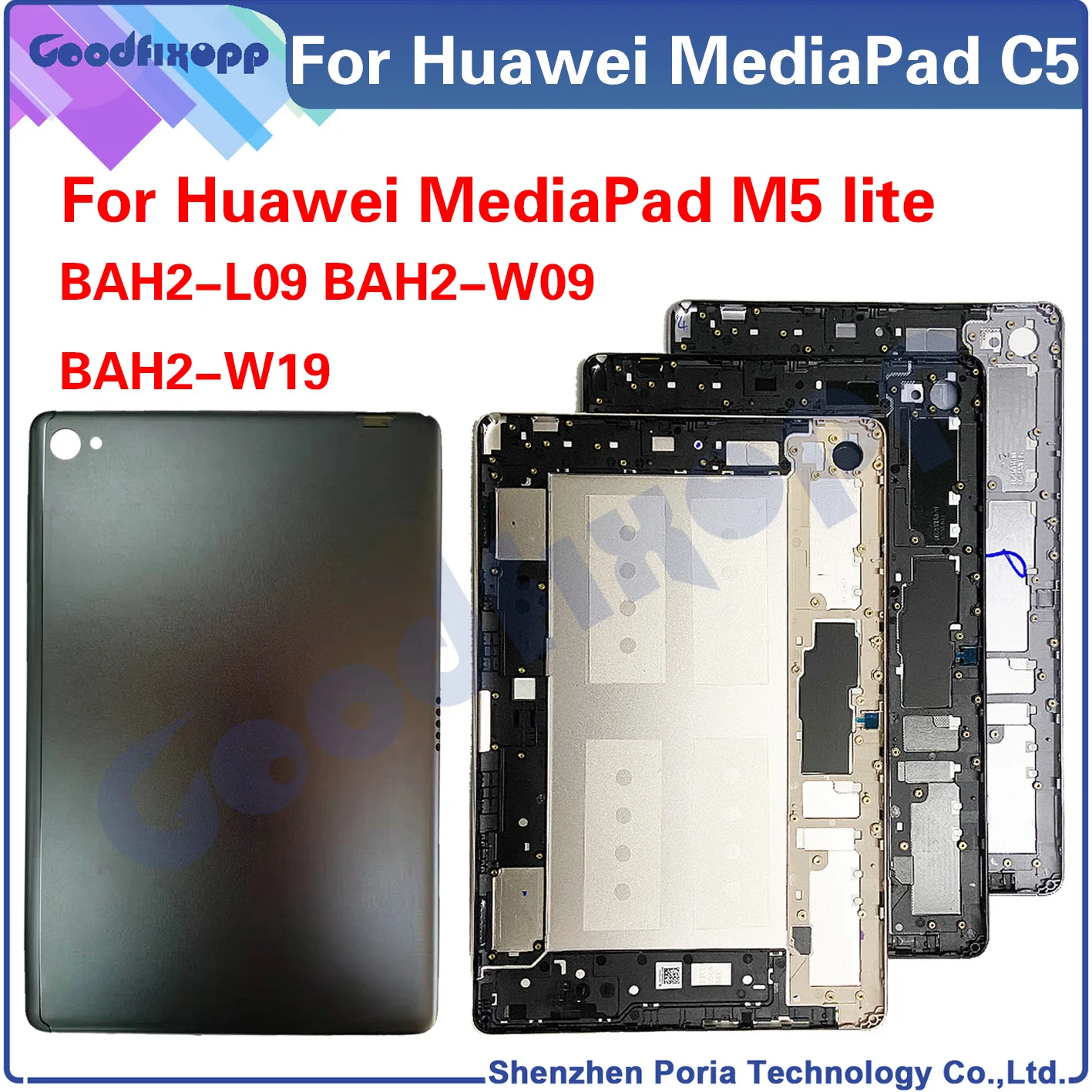 For Huawei MediaPad M5 lite C5 Back Battery Cover Door Housing Case Rear Cover For Huawei MediaPad M5lite BAH2-L09 W09 W19 Cover