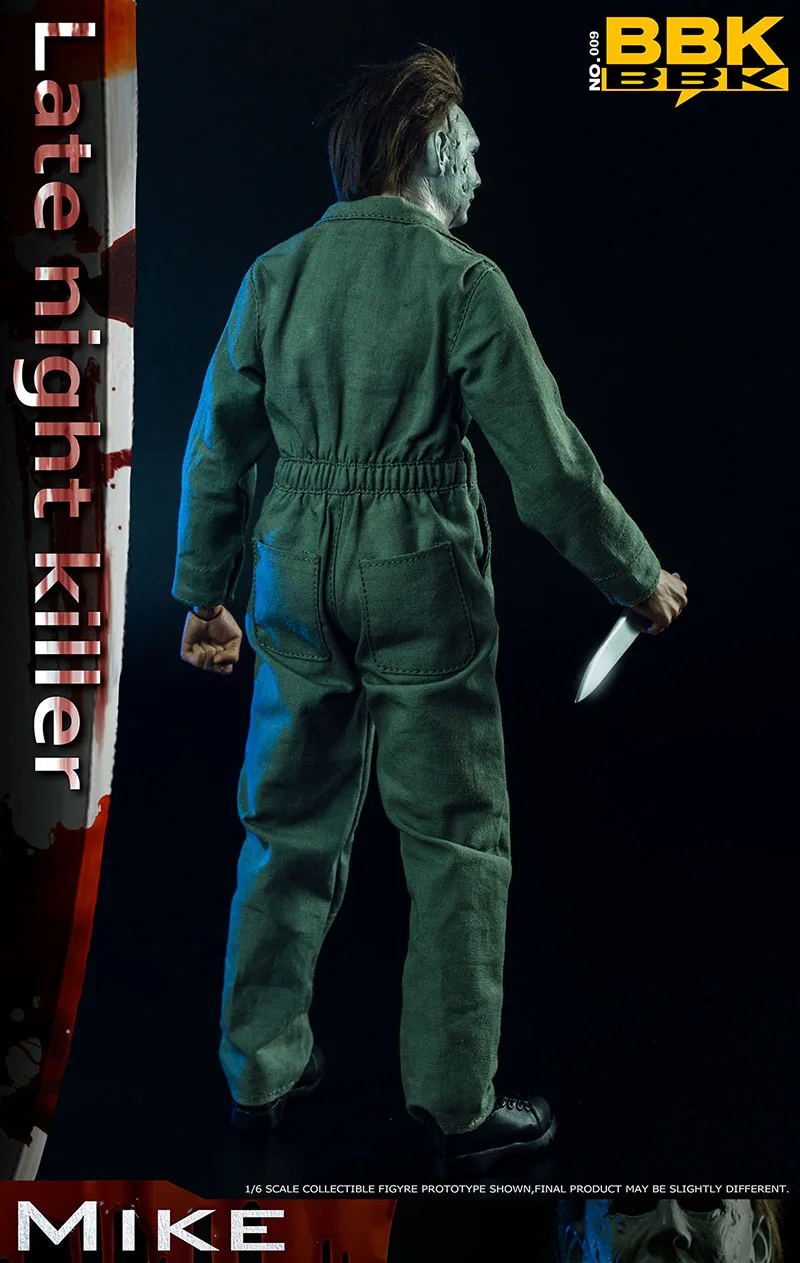 For Collection 1/6 Scale BBK009 Halloween Late Night Killer Michael Myers with Mask killer 12' Full Set Action Figure Model