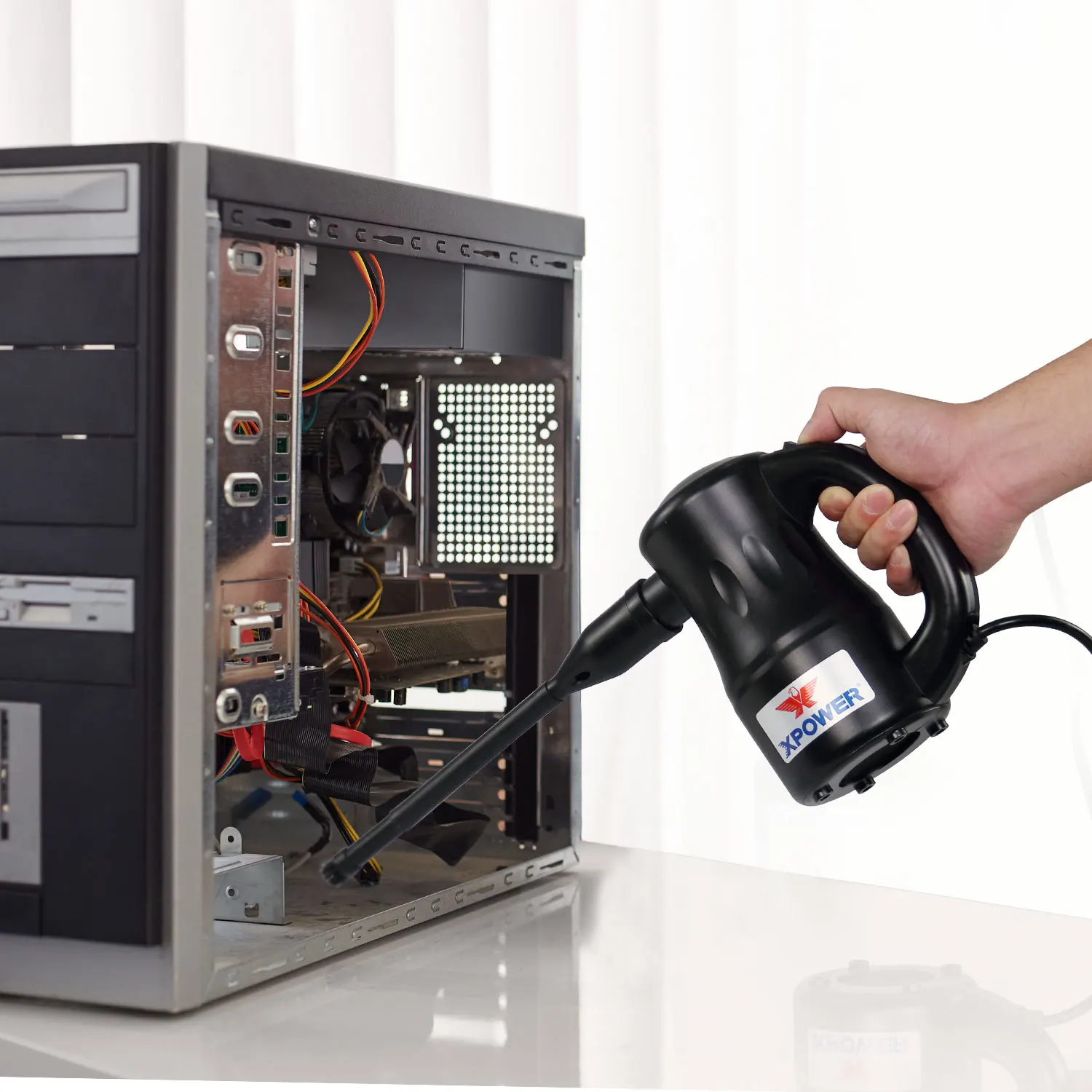 XPOWER A-2 برو الكمبيوتر الأنظف الكهربائية منفاخ الهواء الغبار تهب الغبار مجمع الغبار الكمبيوتر منفاخ الهواء 220 فولت 550 واط منظف بالهواء