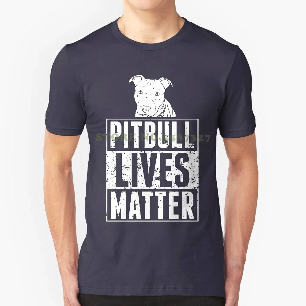 Funny Tee Shirt Hipster Summer Pitbull Lives Matter Funny Doggy T Shirt Graphic Tee