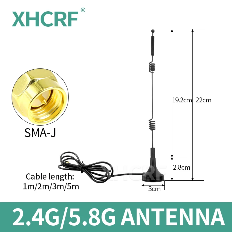 

2.4G 5G 5.8G WIFI Signal Booster Wireless Antenna WLAN 5X Range Extender Magnetic Mount Signal Antenna With Magnetic base SMA