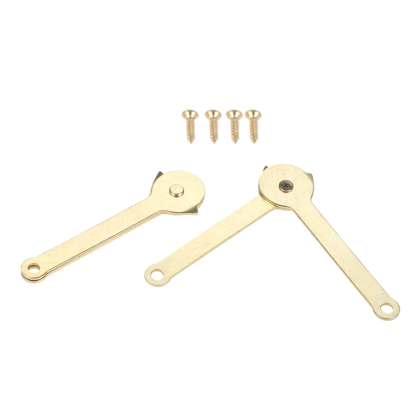 DRELD 2Pcs Lid Support Hinges Box Display Furniture Cabinet Door Kitchen Cupboard Hinges Lid Stays Furniture Fitting 68*8mm