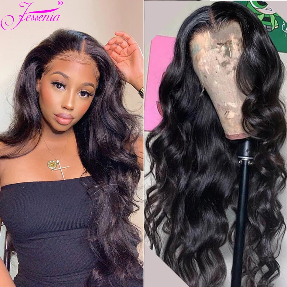 

Body Wave 4X4 Lace Closure Wig 100% virgin Cheap human hair Wigs Pre Plucked Malaysian Bresiliens Cheveux Humain Loose Deep Wave