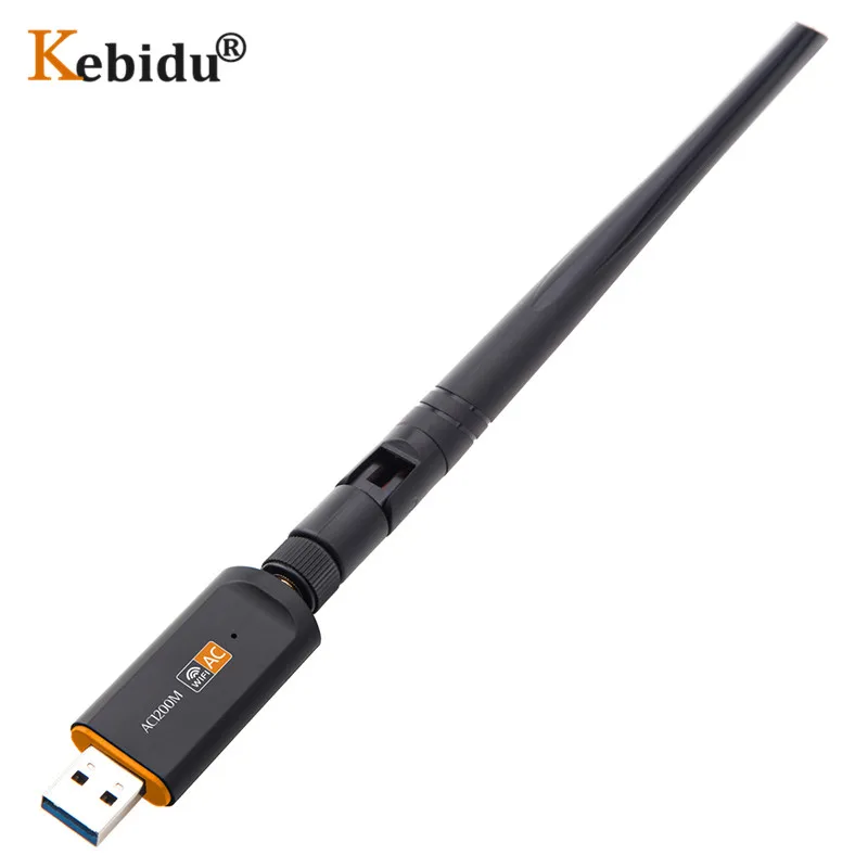 KEBIDU Super Speed 1200Mbps USB 3.0 Wireless Wifi Adapter 2.4Ghz/5Ghz Dual Band Network Card RTL8812 5dBi Antenna For Laptop PC