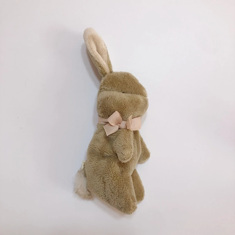 Cute Design Rabbit Plush Dolls For Baby Kids Appease Sleeping Bunny Toys Kawaii Handmade Newborn Brown Rabbits Stuffed Toy Gifts