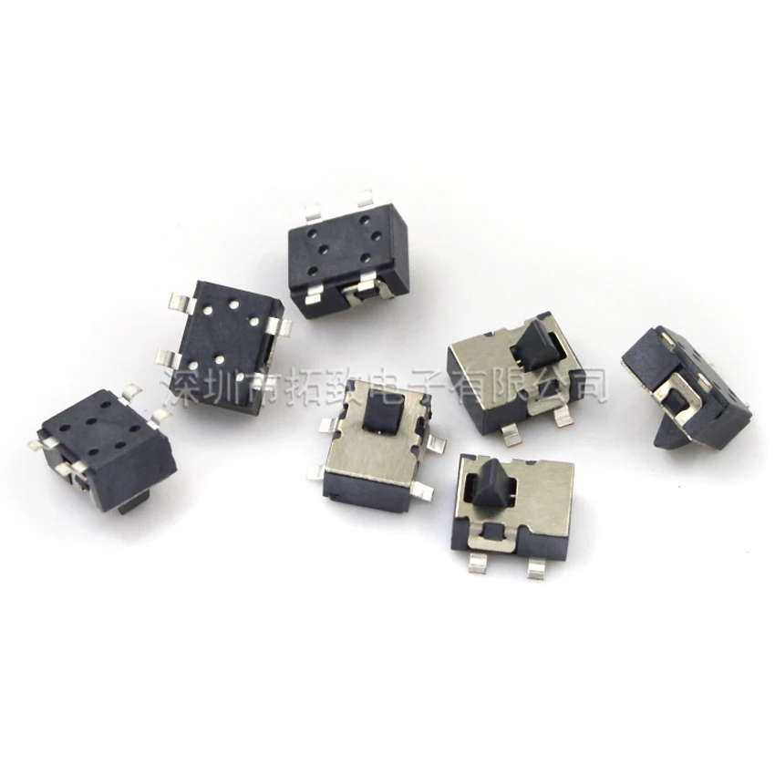 100PCS/Lot  KW-103 SMT Micro-Motion Limit Push Button Switch Reset Detection 4P 4Pin