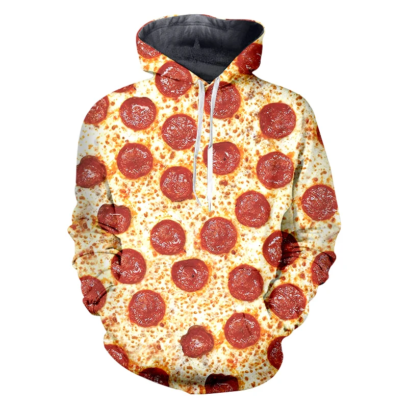 

LCFA 3d Hoodies Men 2021 New Fashion Hip Hop Hoody Tops Pizza Food Hombre Casual O-neck Hat Sweatshirts Unisex Dropship 5XL