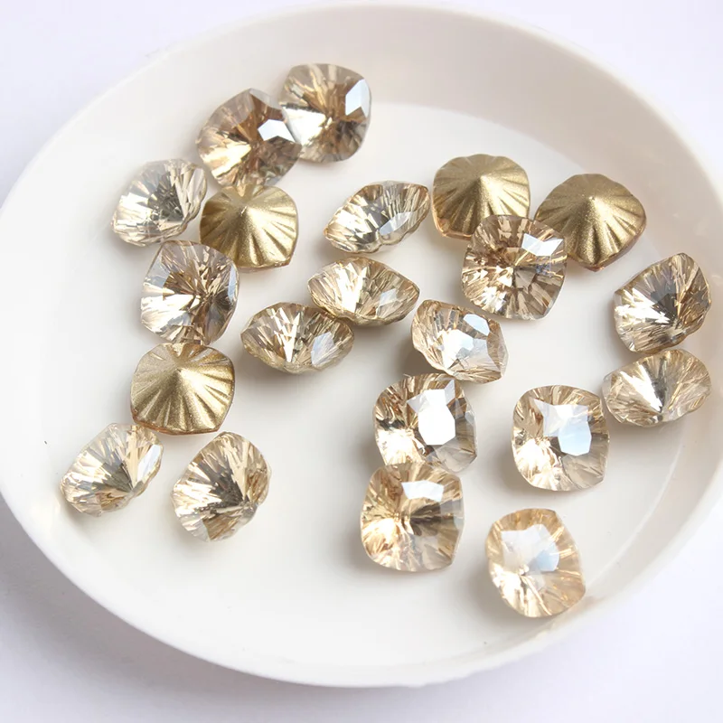 New sale 8mm/10mm Millennium Square Point back Nail Rhinestone for DIY 3D nail art decoration