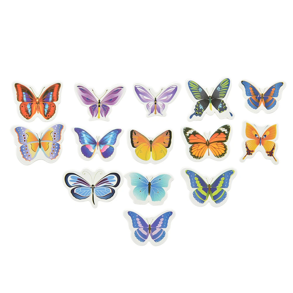 50Pcs Butterflies Wedding Birthday Rice Wafer Paper Cupcake Cake Toppers Cake Decoration Birthday Wedding Cake Tool
