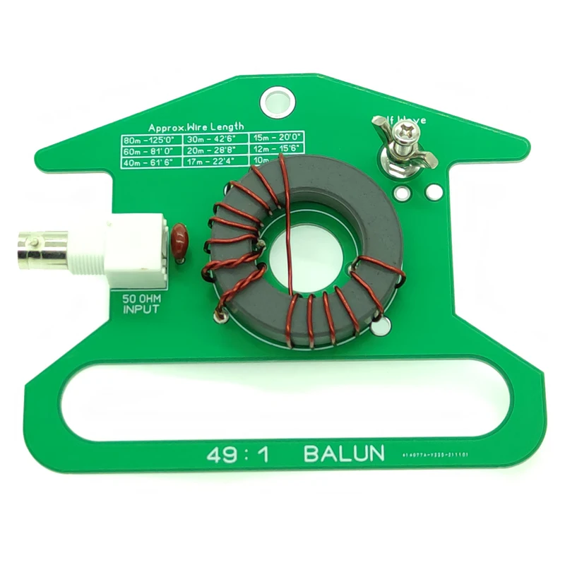 49:1 Balun Sóng Ngắn Mà Không Cần Điều Chỉnh 50W Thú Cưng 100W 64:1 Balun Sóng Ngắn Mà Không Cần Điều Chỉnh