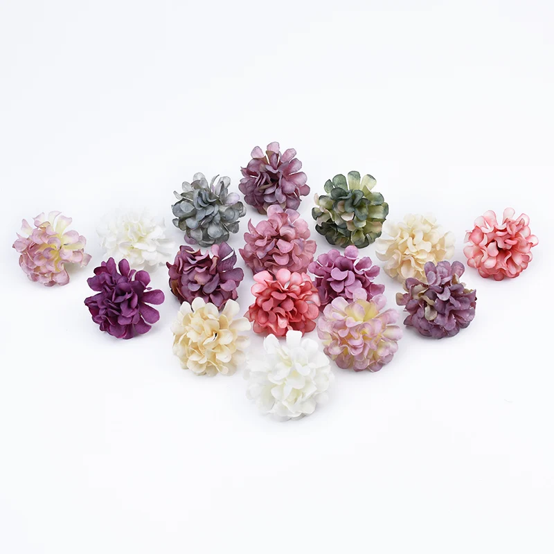 20 Stück Dekorative Blumen Hochzeit Heimdekoration Zubehör Weihnachtskranz Günstige Seiden-Pfingstrosen-Staubgefäße Künstliche Blumen – Detail 5