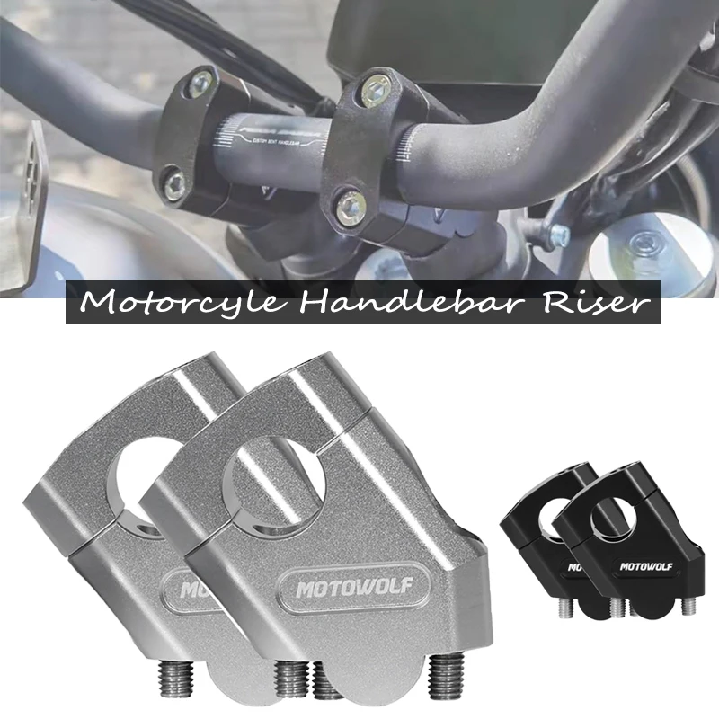 For Honda NTV650 NTV 650 Deauville 700 Varadero XL125 Motorcycle Handlebar Riser Bar Mount Handle Clamp 3 Colors