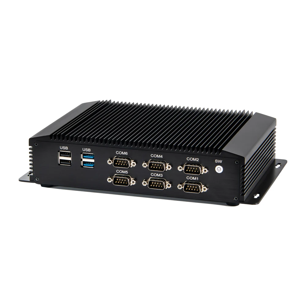 Imagem -04 - Gen Computador Embutido Fanless Industrial i7 8550u i5 8250u com Rj45 Lan Hdmi Vga Gpio Win10 Linux Mini pc Industrial 8th