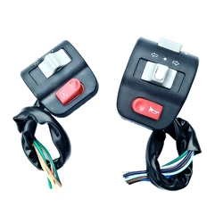 1Pair Motorcycle Switches Horn Button Turn Signal ON/OFF Button Switch Control For Yamaha Electric Bike Scooter Handlebar Switch