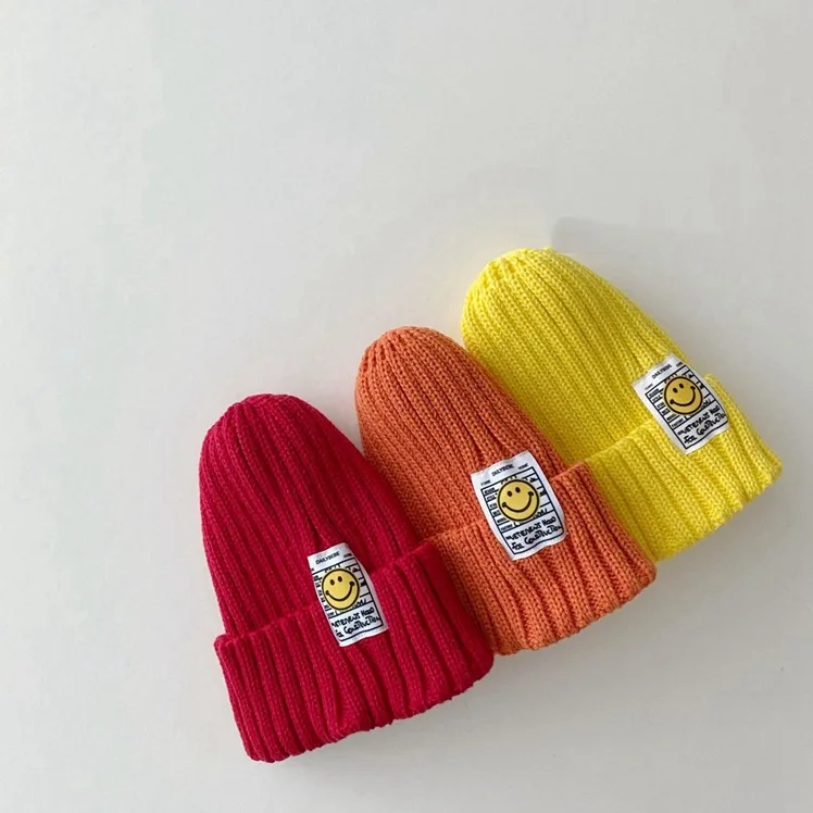 Autumn Knitted Kids Beanie Cap Infant Newborn Baby Knit Hat Children Cartoon Hat For Boys And Girls Winter Warm Hat 1-6 Year