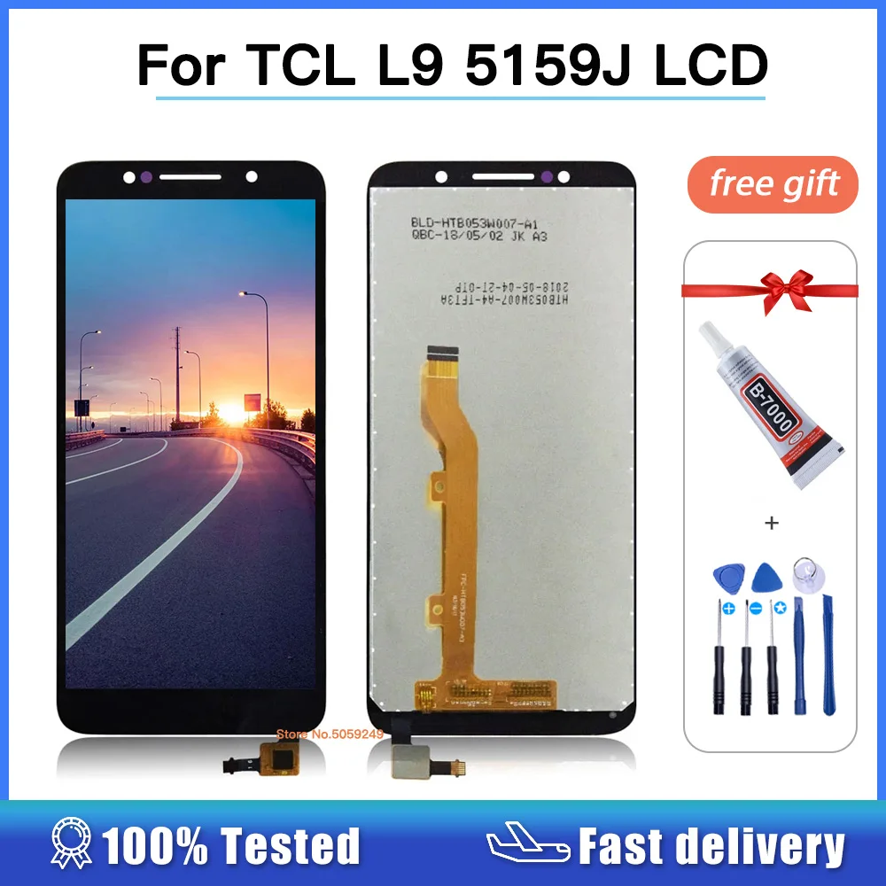 

High quality 5.3" For TCL L9 5159J LCD Display and Touch Screen Digitizer Assembly For TCL L9 LCD Replacement