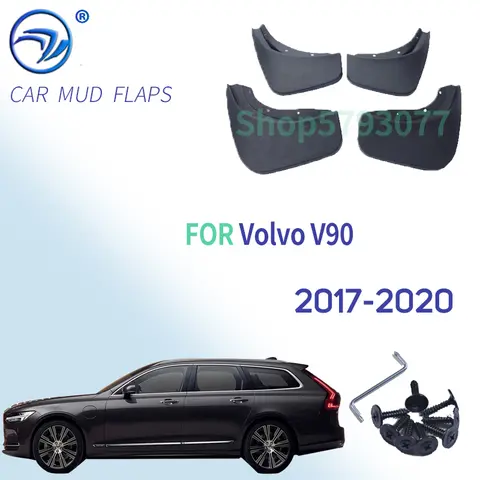 OE 스타일 몰딩 자동차 머드 플랩, 볼보 V90 2017 – 2020 2018 머드 플랩, 스플래시 가드, 머드 플랩, 머드 가드, 자동차 스타일링 액세서리