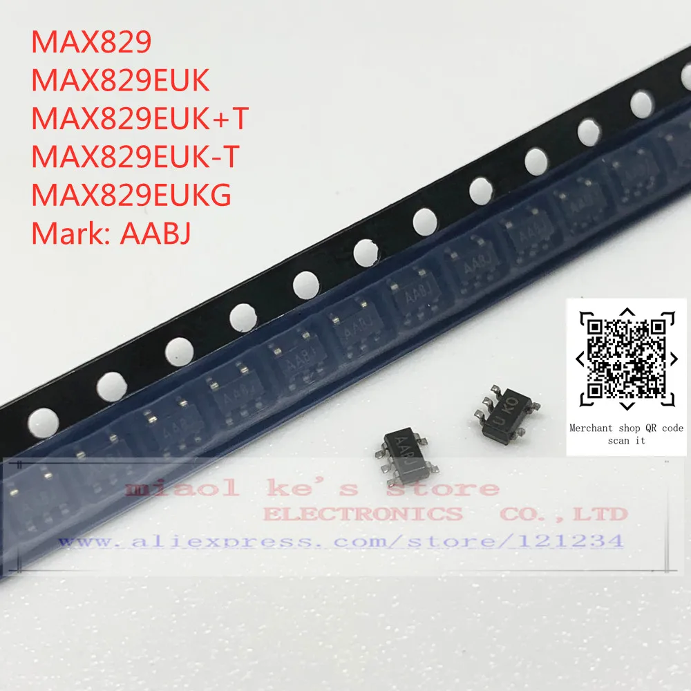 [10pcs-50pcs]100%New original: MAX829 MAX829EUK MAX829EUK+T MAX829EUK-T MAX829EUKG Mark: AABJ SOT23-5