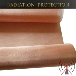 Rolled-up Pure Copper Gauze 200 Mesh Screen Coarse Dense Filter EMF Shielding Tulle Fabric Anti-radiation Faraday Net