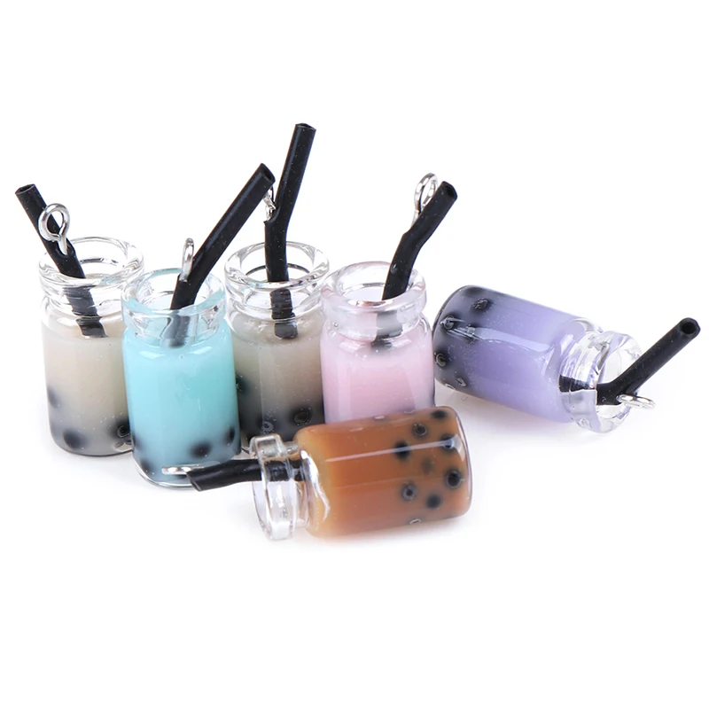 Mini Milkshake Ice Cream Lemon Milk Fruit Tea Water Cup Strawberry Banana Miniatures Dollhouse Accessories Cups Kitchen Toys