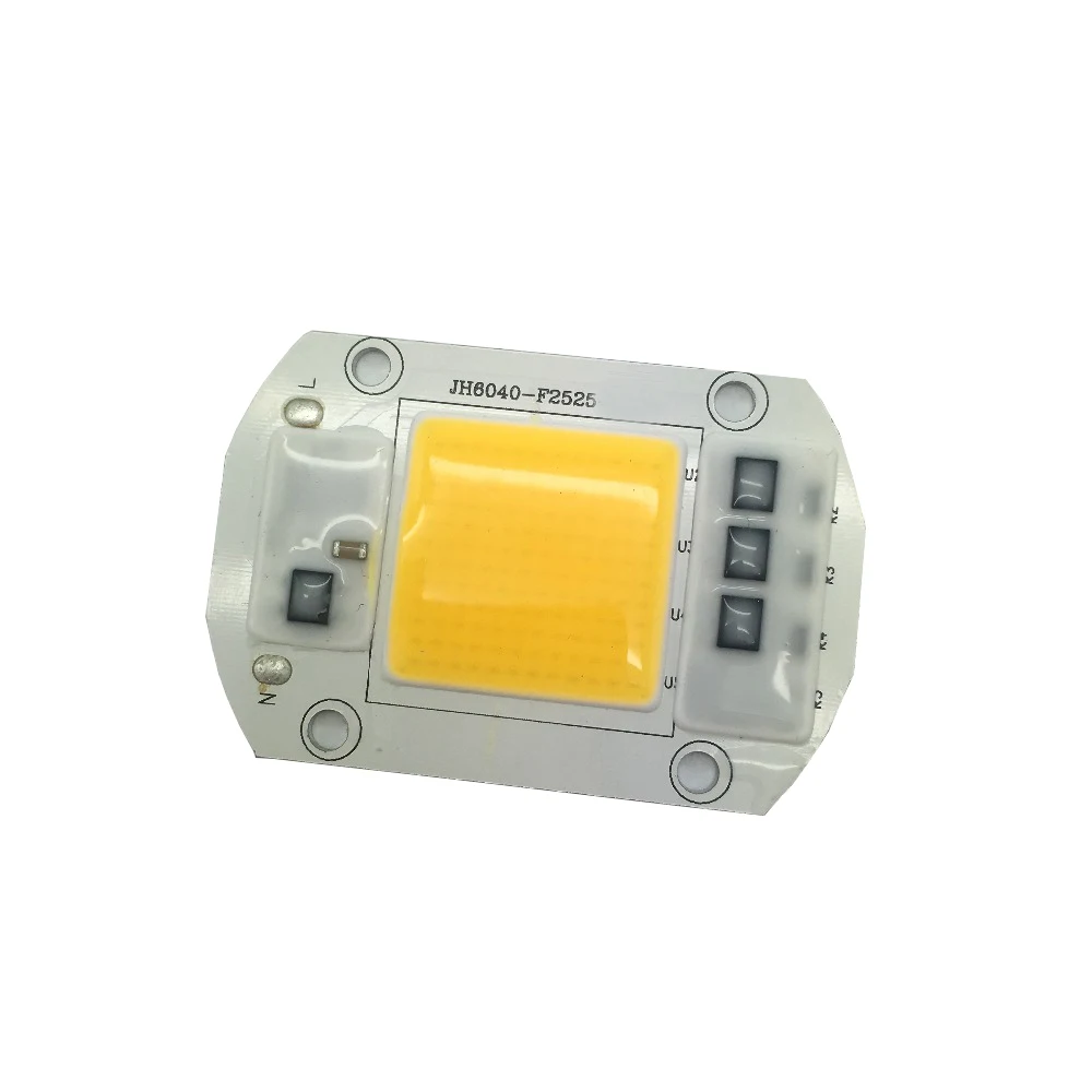 Full Spectrum COB LED Chip Lâmpada, holofotes, não precisa de drivers, 110V, 220V, 20W, 30W, 50W, 3000K, 6000K, 2pcs por saco