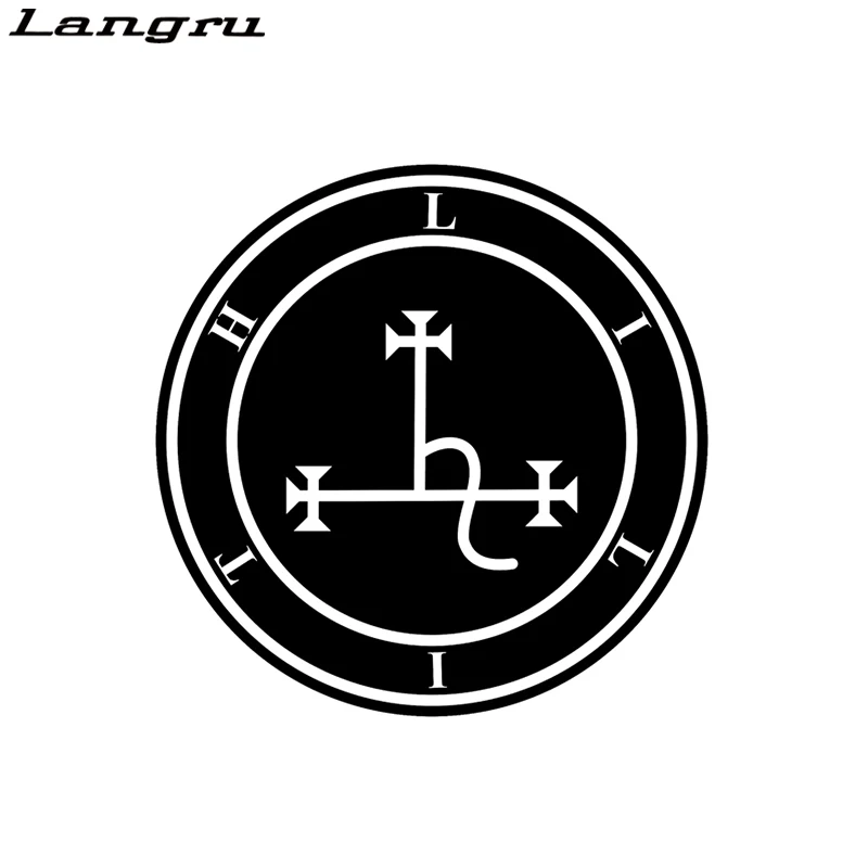 

Langru 14CM*14CM Fashion Lilith Seal Vinyl Retro Car Sticker Decal Car Accessories Jdm