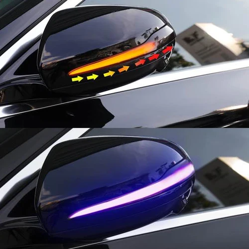 Imagen 2 del producto 2x para Mercedes Benz C E S GLC S205 W205 X253 W213 W222 V clase W447 LED ala lateral señal de giro dinámica indicador de espejo retrovisor