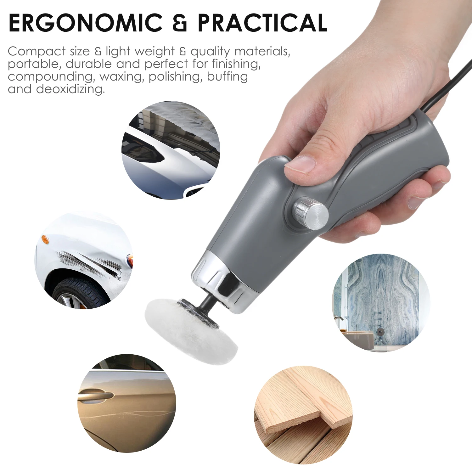 

Mini Polishing Machine USB Charging 8500RPM Variable Speed Car Polisher Electric Polisher Cleaning Polishing Waxing Machine