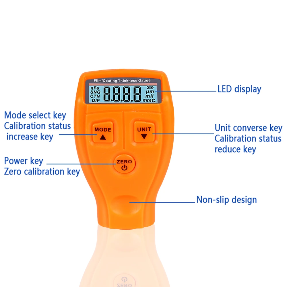 GM200 Manual Paint Tool Auto Film Coating Thickness Gauge Meter Car Paint Thickness Tester Automotive Test Tool