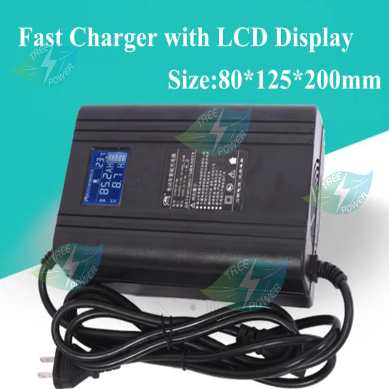 

48V 6.5A smart charger for 13S 54.6V Lithium Li-ion 16S 58.4V Lifepo4 Lithium battery