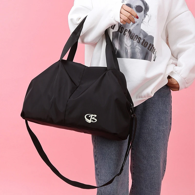 Bolsa De gimnasio para mujer, bolso De entrenamiento deportivo para viaje, esterilla De Yoga seca y húmeda, X51B