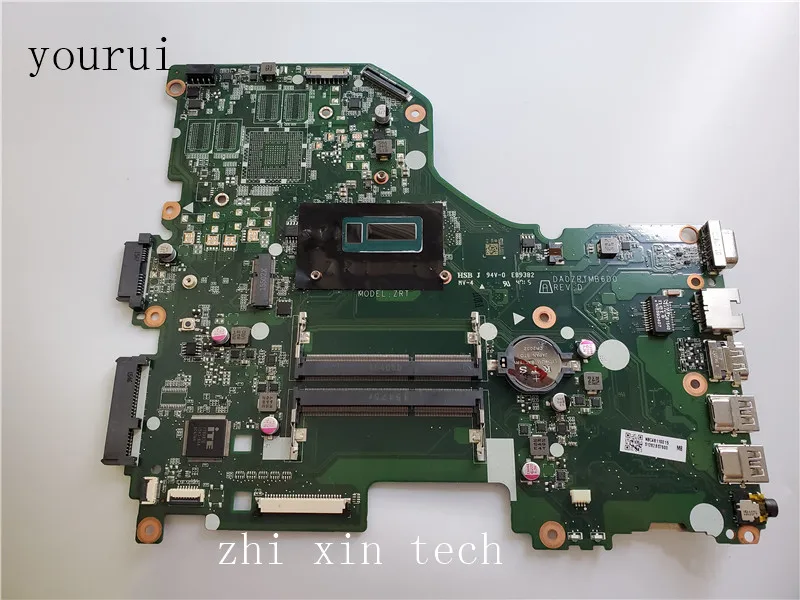 

yourui For Acer aspire E5-573 E5-573G Laptopmotherboard DA0ZRTMB6D0 NBC48110015 mainboard with i3-5005u CPU Test work perfect