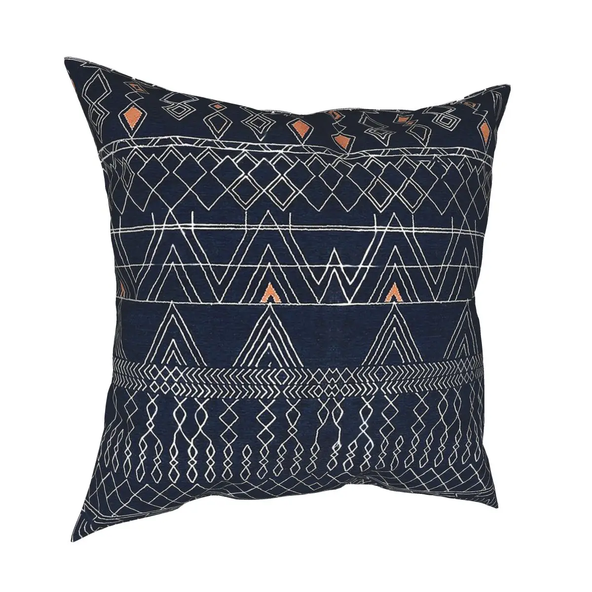 Indigo Blue Oriental Anthropologie Moroccan Style Pillowcase Home Decorative Boho Cushion Cover Throw Pillow for Home