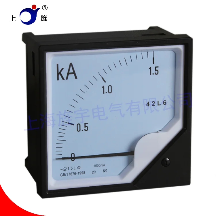 42L6 Ammeter AC 1500/5A 2500/5A 3000/5A  Pointer 42L20 Through Meter 120mmX120mm Installed Meter voltmeter power meter