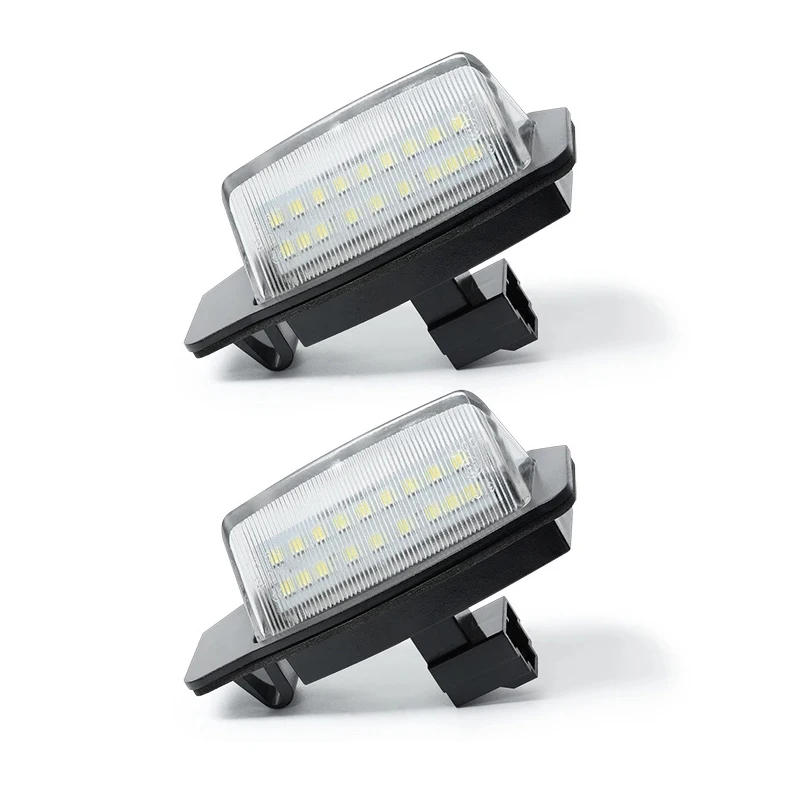 2Pcs No Error LED Number License Plate Lights Lamp Auto Parts For Mitsubishi Eclipse 1 2 3 4 Lancer Sportback Outlander 1 2 3 XL