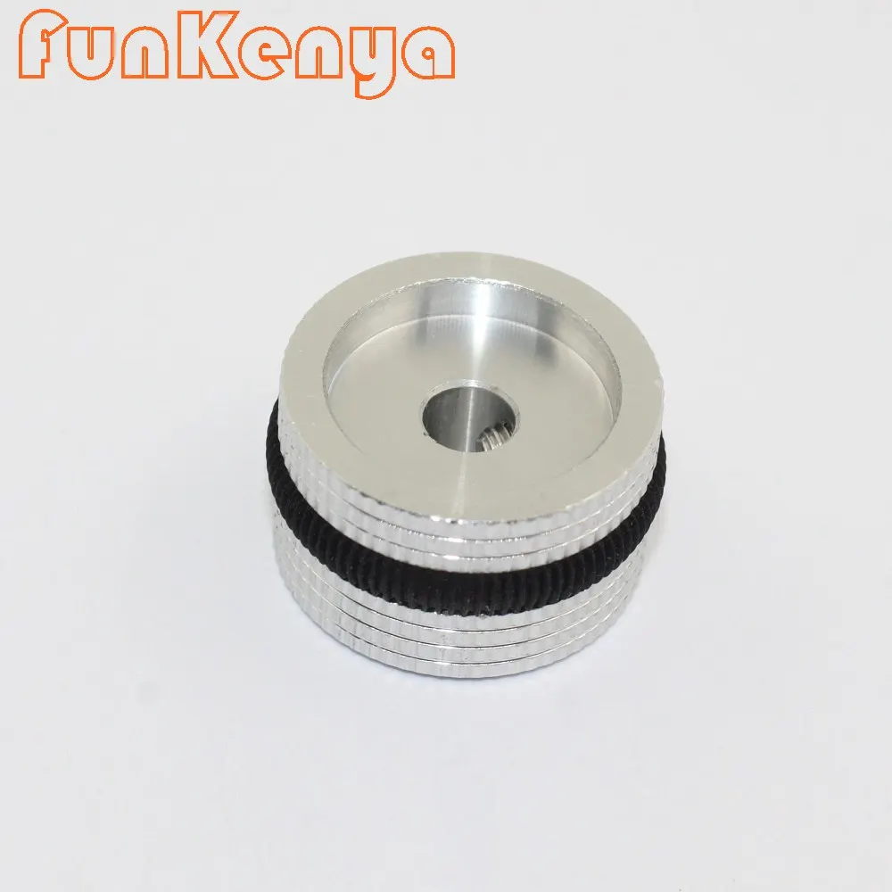 1PCS Qulaity Anodized Aluminum Knob Lattice Slot Dia 25mm 40mm Amplifier Knobs Volume Adjust Button Pattern Chassis Enclosure