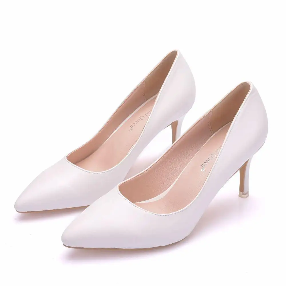 Sexy White Women Shoes High Heels 5CM 7CM 9CM 11CM Elegant Office Pumps Shoes Women Pointed Toe Luxury Singles Shoes