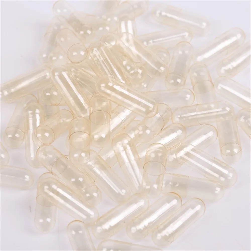 1000PCS Size 0#  Cellulose Clear HPMC Plant Empty Capsules,  Pill Case, Vegetarian Capsules Joined Capsule