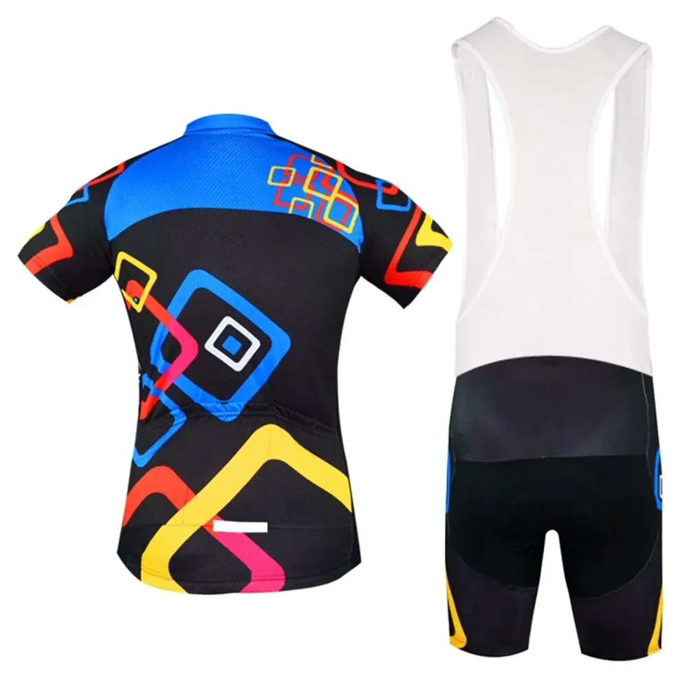 Professionally Bicycle Suits Men\'s Bike Uniform Breathable Cycling Jerseys Sportswear Short Sleeve Bike Uniform With Pocket