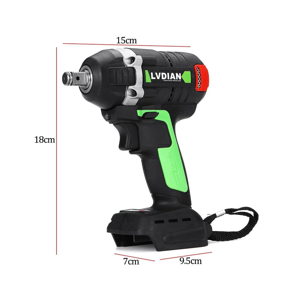 LVDIAN 680NM ไร้สาย Brushless ประแจสำหรับ Makita 1/2in Kunci Pas Listrik เหมาะสำหรับ Makita แบตเตอรี่