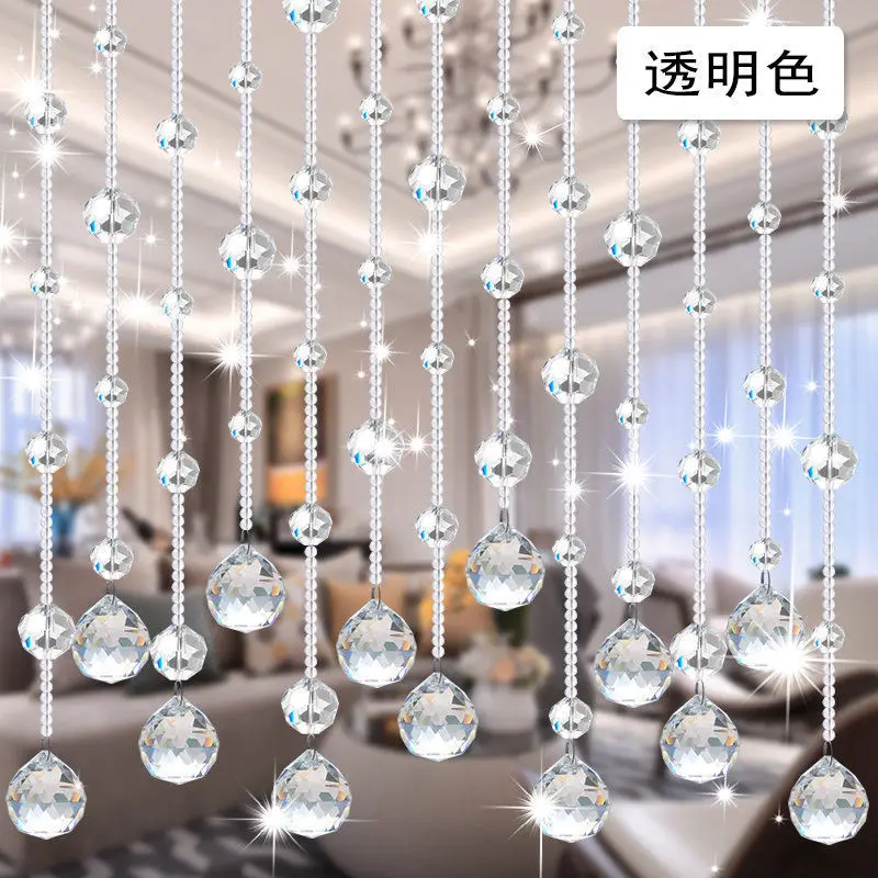 Fashion Crystal Glass Bead Flash Line Shiny String Curtain Indoor for Home Room Luxury Wedding Backdrop Decoration Supply