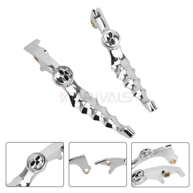 

1 Pair Motorcycle Skull Front Brake Lever With Clutch Lever Brake Stop Handle Grips Set For LiFan V16 LF250-D LF250-E