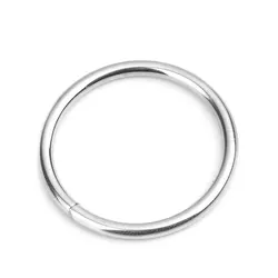 10 PCs 2mm 304 Stainless Steel Open Jump Rings Findings Circle Ring Silver Color 25mm Dia.for Jewelry Making Supplies Findings