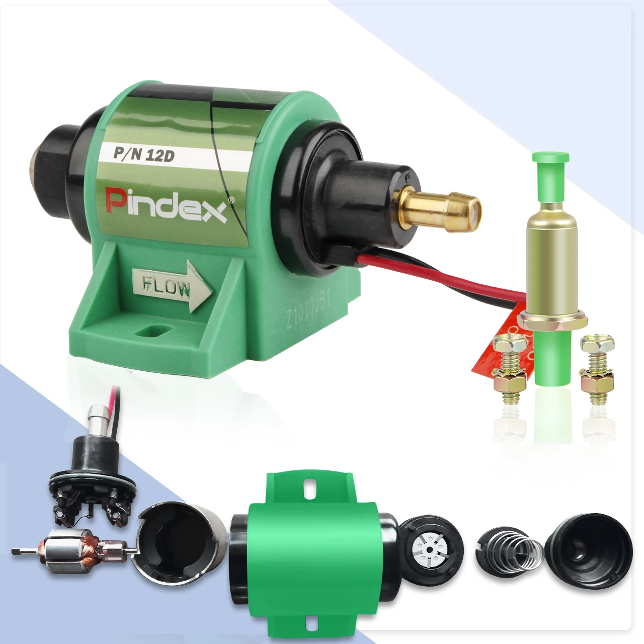 CARBOLE Universal 100% New Electric Diesel Fuel Pump 12V Petrol 35 GPH 4-7 psi Low Pressure 5/16\