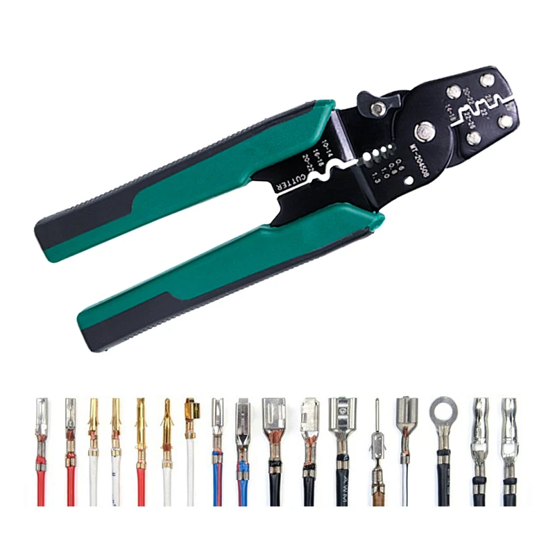 Multifunctional Crimping Pliers Wire Stripper Cutter Crimper 10-26AWG Crimping Tool Terminals Electrical Clamp Mini Tools